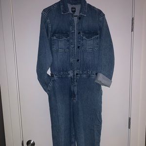 Denim boiler suit/jumpsuit